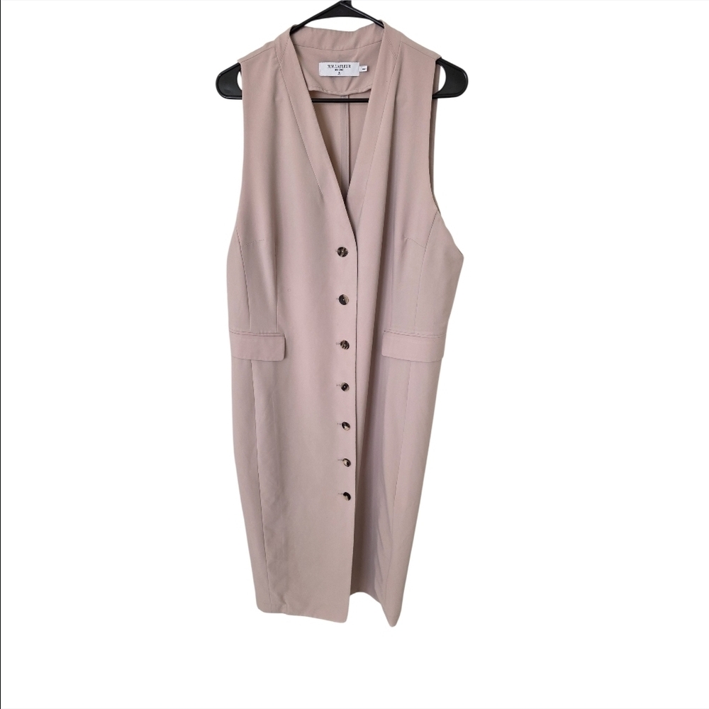 MM Lafleur Cassandra Blush Pink Sleeveless Midi Dress